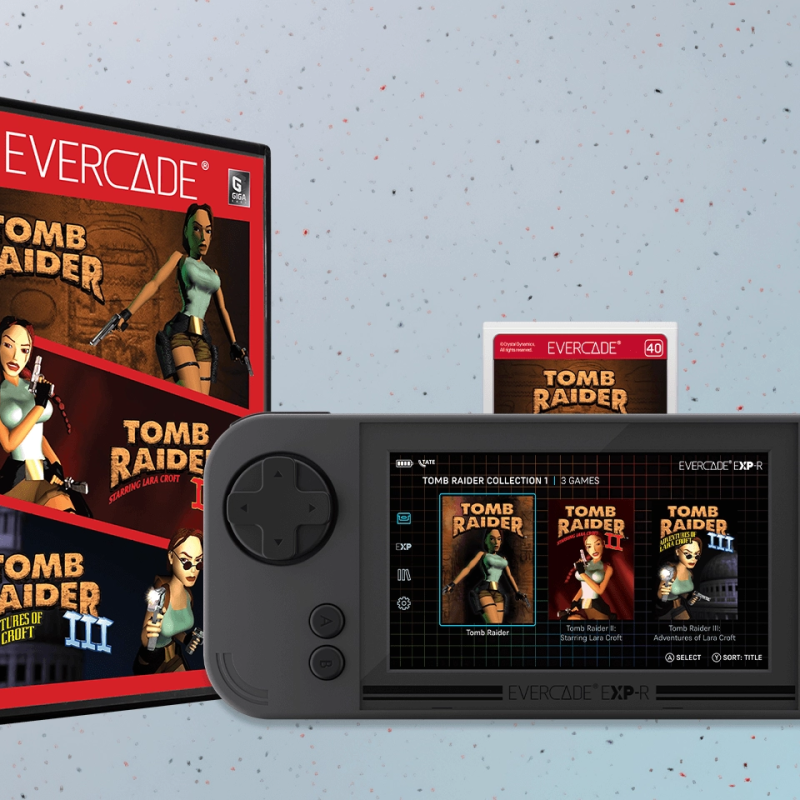 TOMB RAIDER I, II E III ORIGINAIS CHEGAM AO “EVERCADE” COMO “BUNDLE” E MÍDIA FÍSICA!