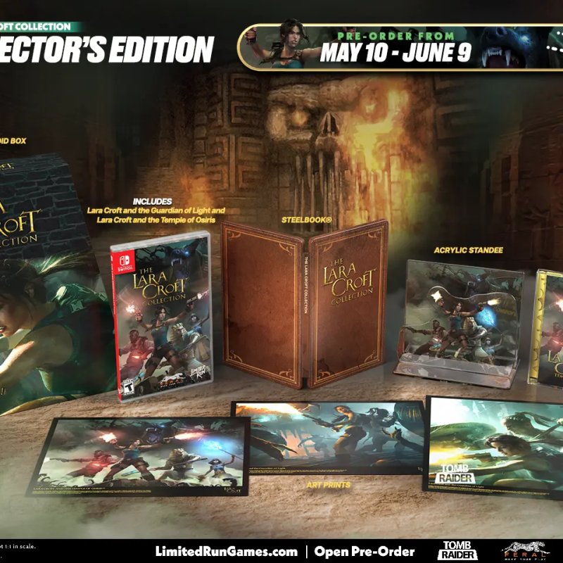 LARA CROFT COLLECTION E TOMB RAIDER REMASTERED EM MÍDIA FÍSICA