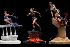 Weta Workshop revela três ESTÁTUAS dos remasters de Tomb Raider IV-VI
