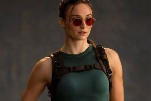 Primeira imagem oficial de Sophie Turner como Lara Croft é divulgada