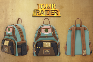 LOUNGEFLY REVELA MINI MOCHILA OFICIAL DE TOMB RAIDER PARA CELEBRAR OS 30 ANOS DA FRANQUIA!